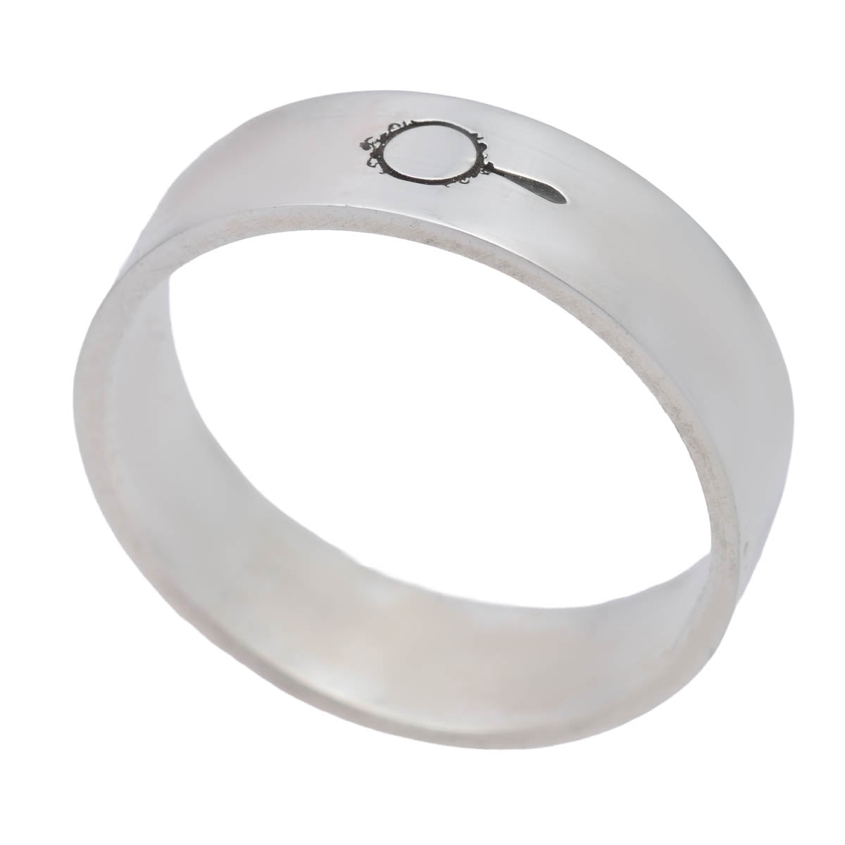 Anel União Sagrada – Espelho de Oxum em Prata