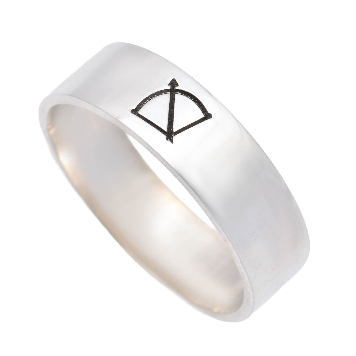 Anel União Sagrada – Arco de Oxóssi em Prata