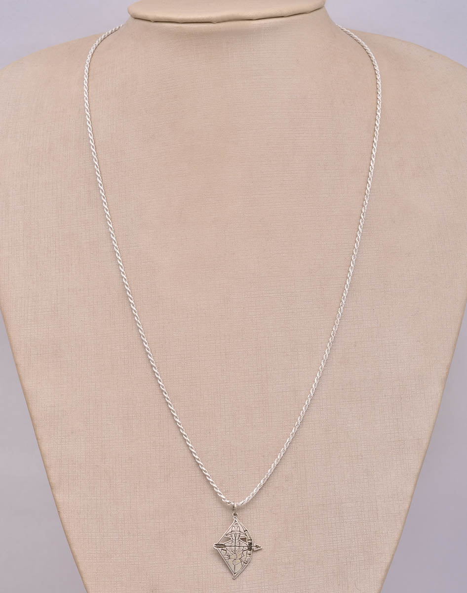 Colar Sagrado – Amuleto de Oxóssi em Prata