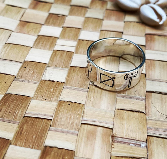 Anel União Sagrada das Sete Linhas – Fé, Proteção e Força Espiritual