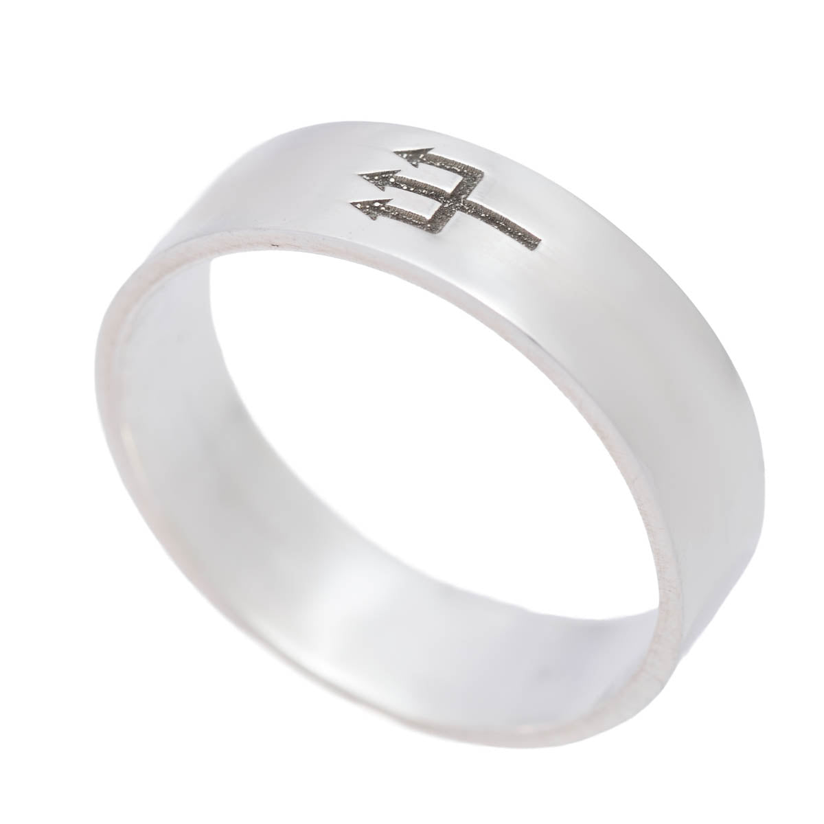 Anel União Sagrada – Tridente de Exu em Prata