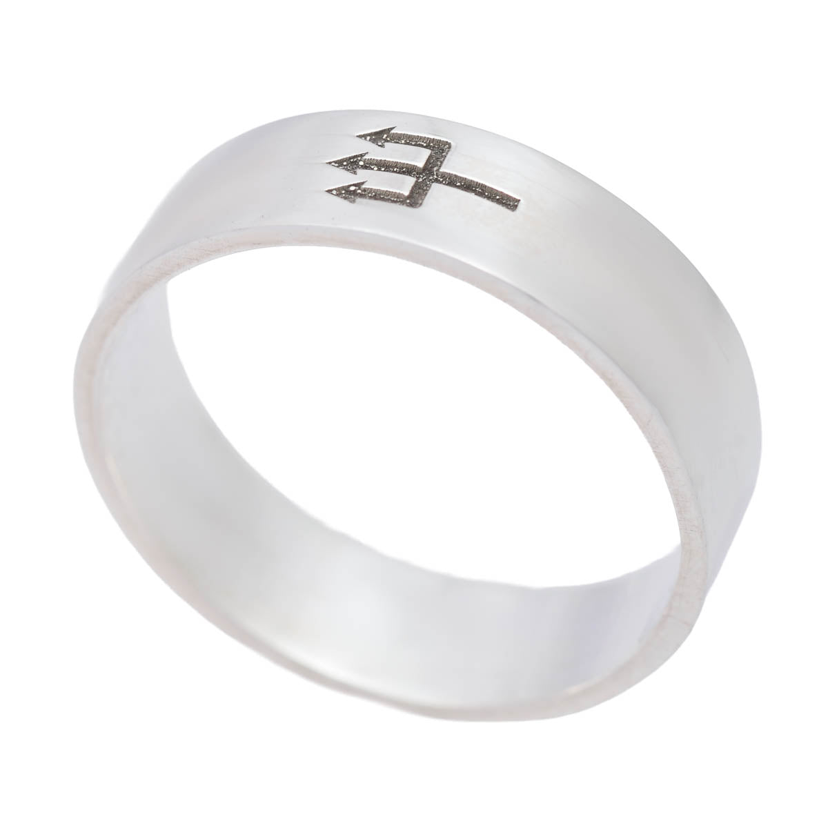 Anel União Sagrada – Tridente de Exu em Prata