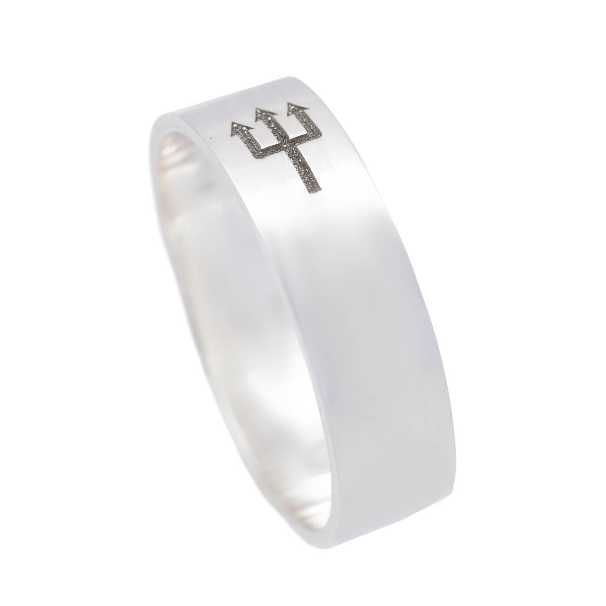 Anel União Sagrada – Tridente de Exu em Prata