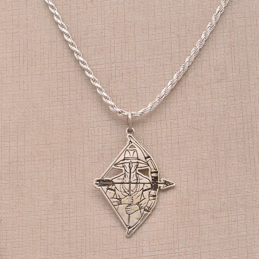 Colar Sagrado – Amuleto de Oxóssi em Prata